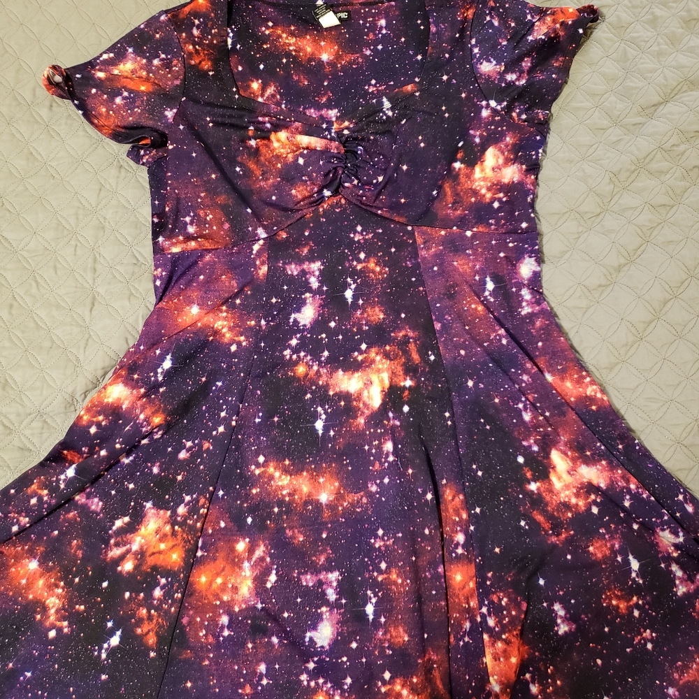 Hot Topic Purple Galaxy Dress XXL